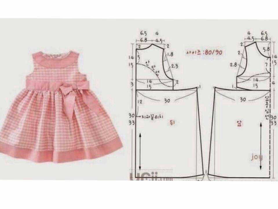 Универсальная выкройка детского платья и инструкция по пошиву