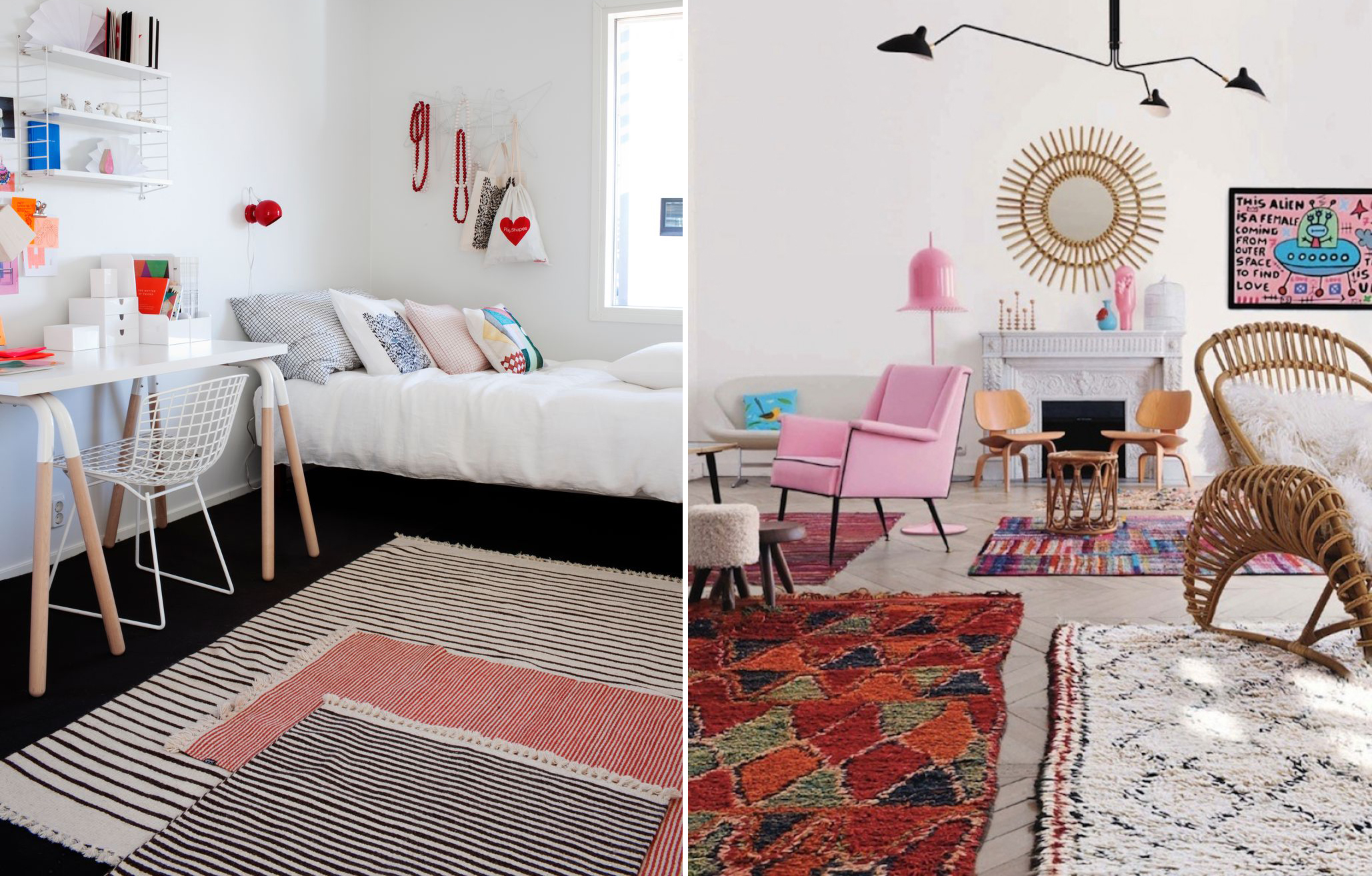 Тренд на многослойность: несколько ковров в комнате с примерами на фото
