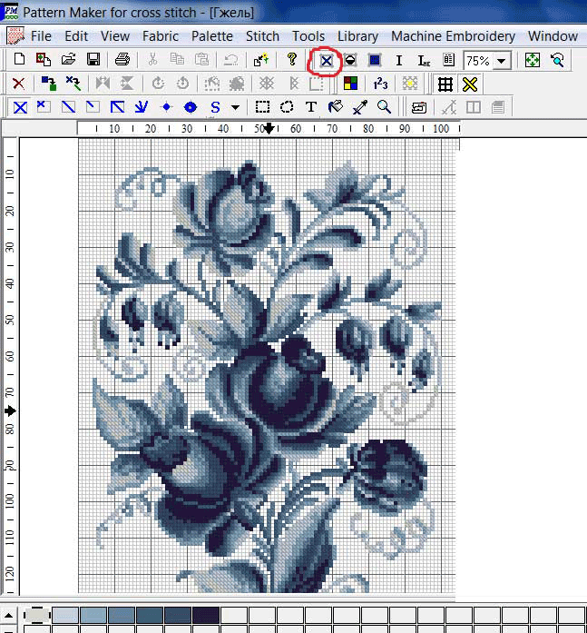Программа для составления схем вышивки крестом