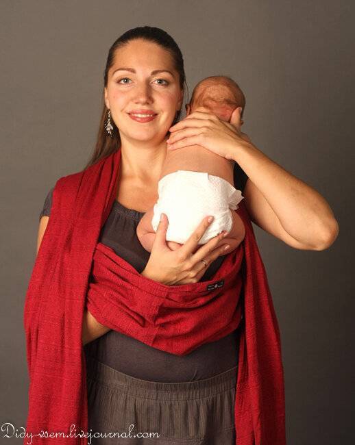 Слинг-шарф для новорождённых: выбираем и носим правильно