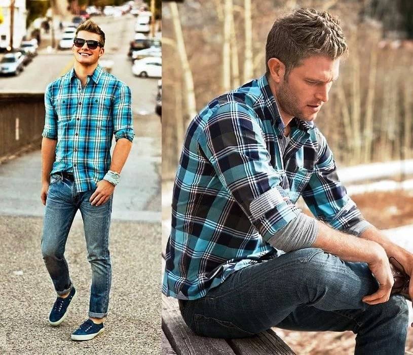 Какую рубашку носить с джинсами мужчинам?