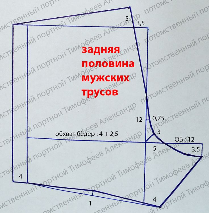 Мужские трусы боксеры своими руками. мастер-класс с пошаговыми фото