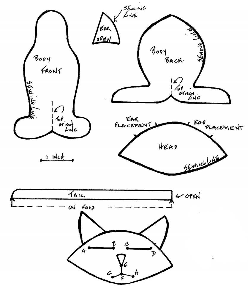 Кот батон своими руками выкройки пошаговое фото для начинающих