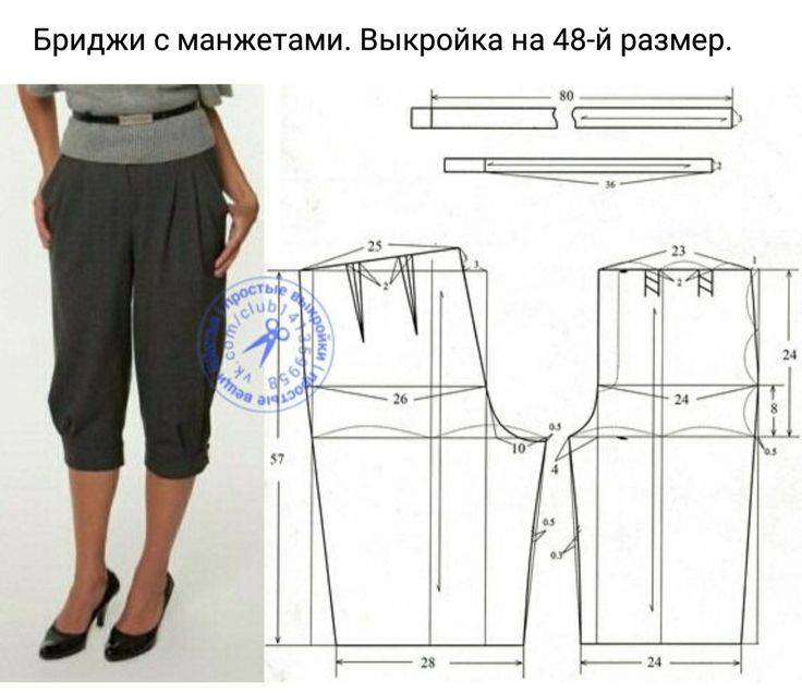 Инструкция для начинающих: как построить выкройку женских брюк - handskill.ru