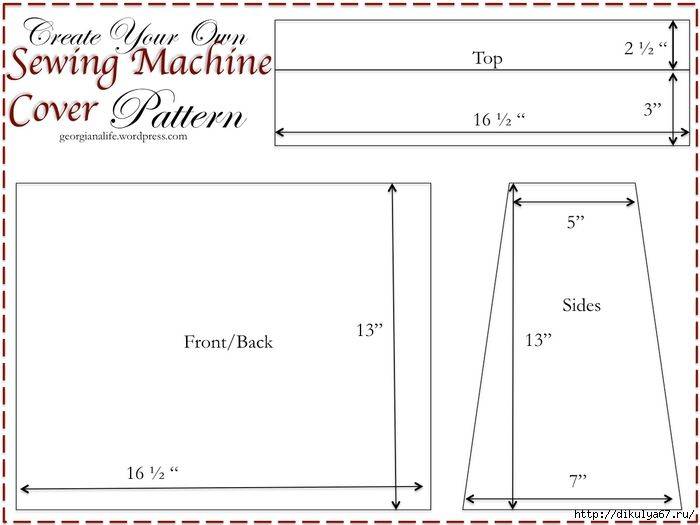 Подробная пошаговая инструкция, как сшить чехол на швейную машинку своими руками