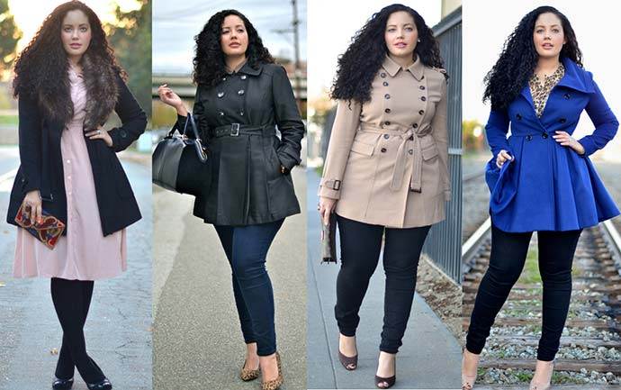 Как выбрать пальто для полных женщин?