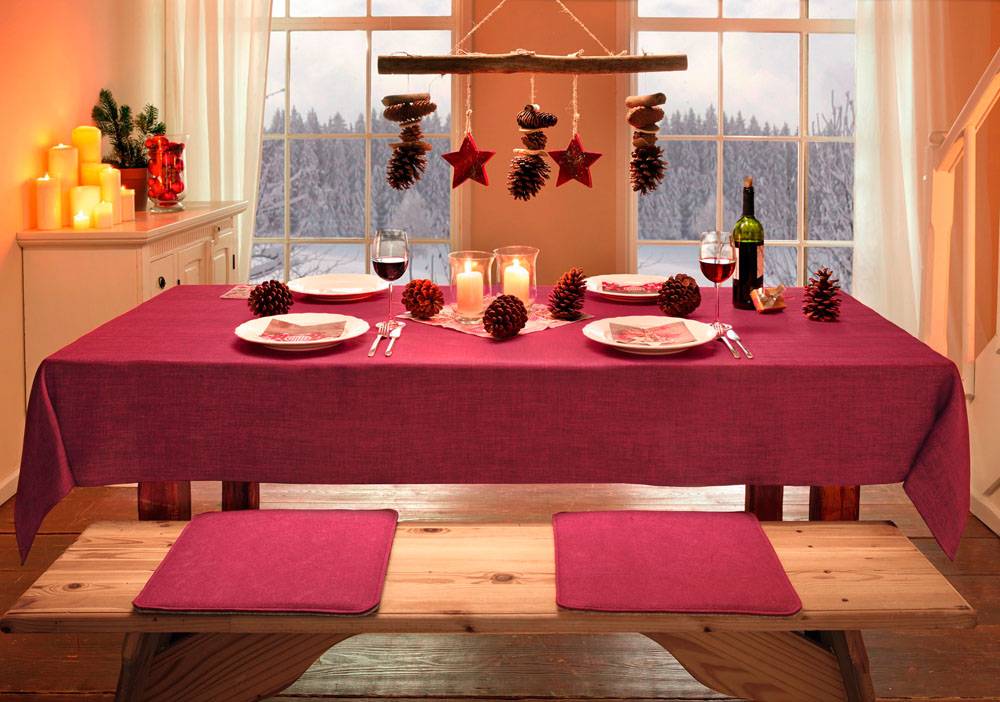 Скатерти на стол для кухни: особенности выбора праздничной и повседневной скатерти + 20 фото идей