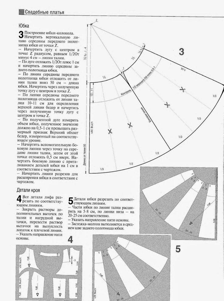 Юбка-колокол. инструкция по распечатке выкроек и последовательность пошива