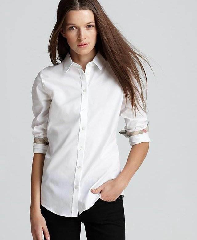 Образы с белой женской рубашкой: нарядные и повседневные