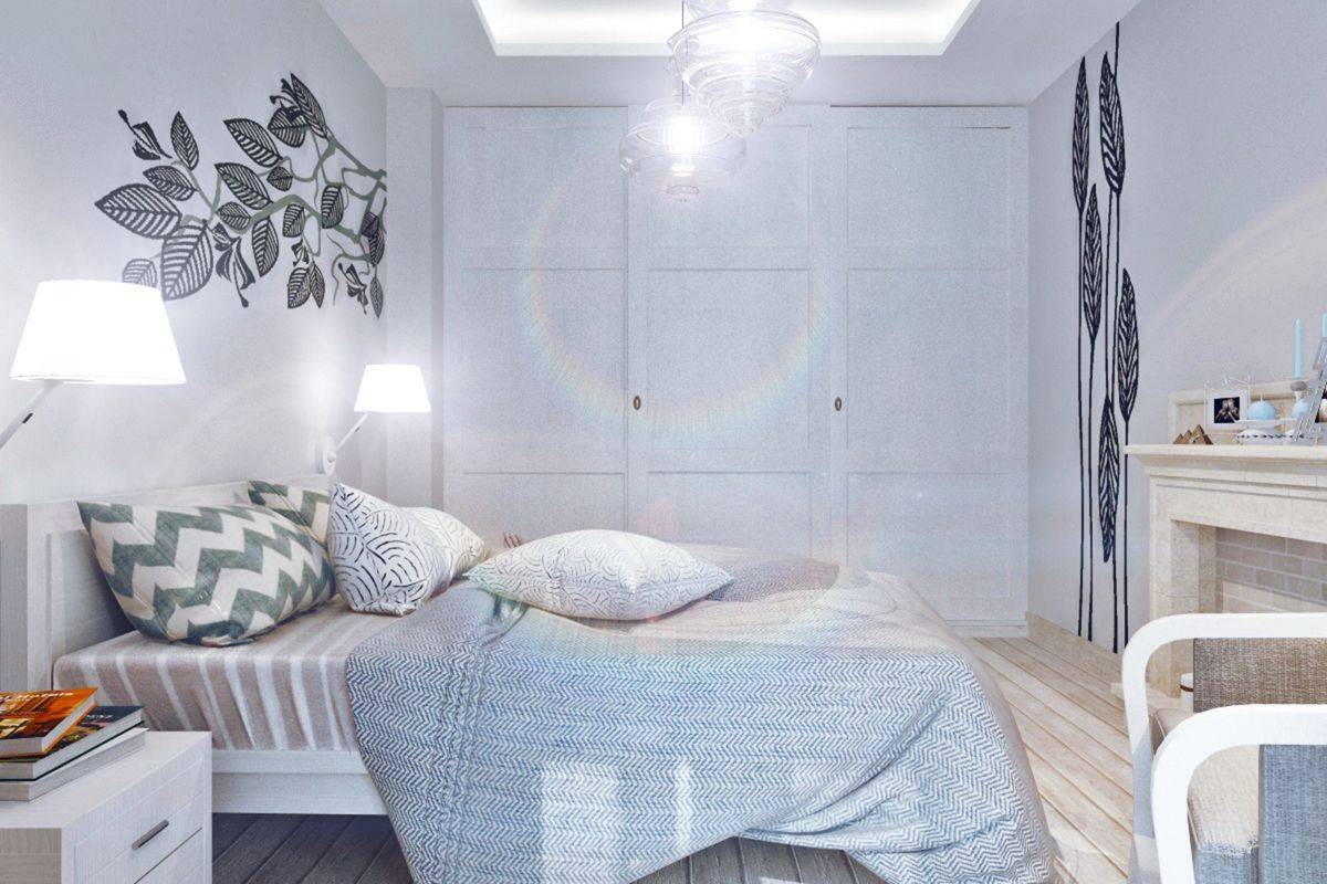 Тренд: спальня с голыми стенами