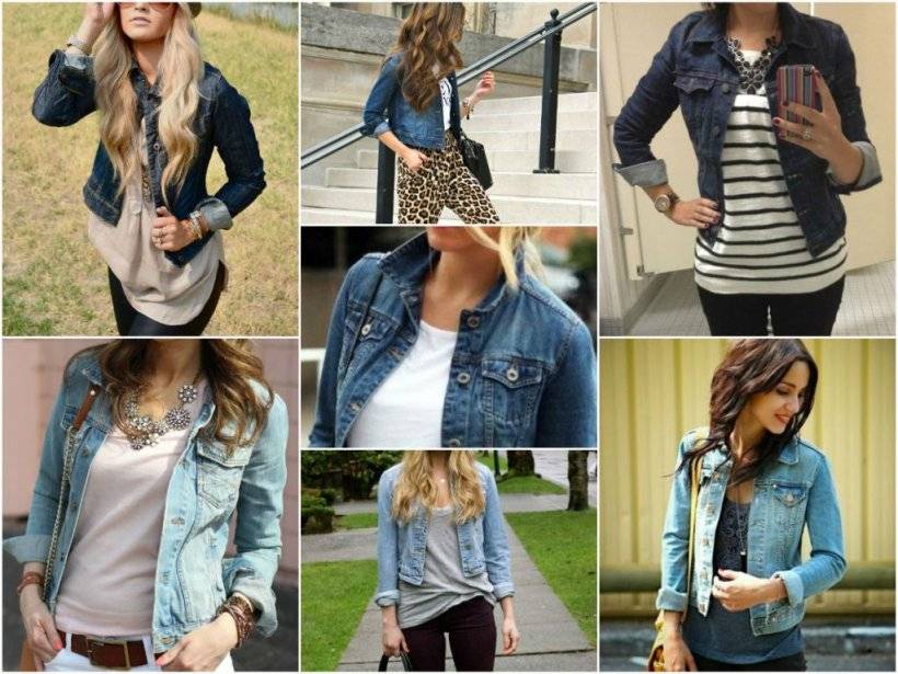 С чем носить джинсовую куртку женскую — 150 фото