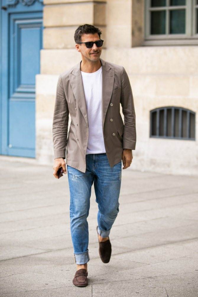 Какие модели пиджаков сочетаются с джинсами, советы стилистов