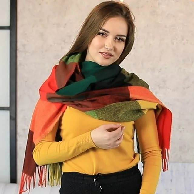 Модные женские шарфы 2020-2021,  как их выбирать, фото