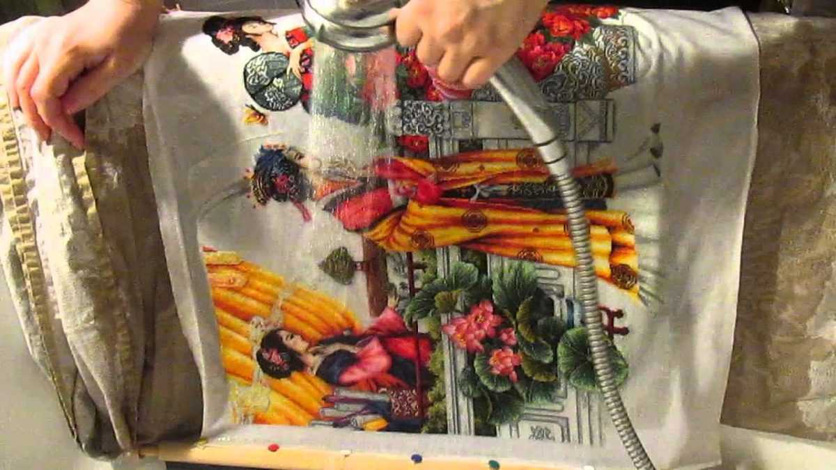 Как правильно стирать и гладить вышивку