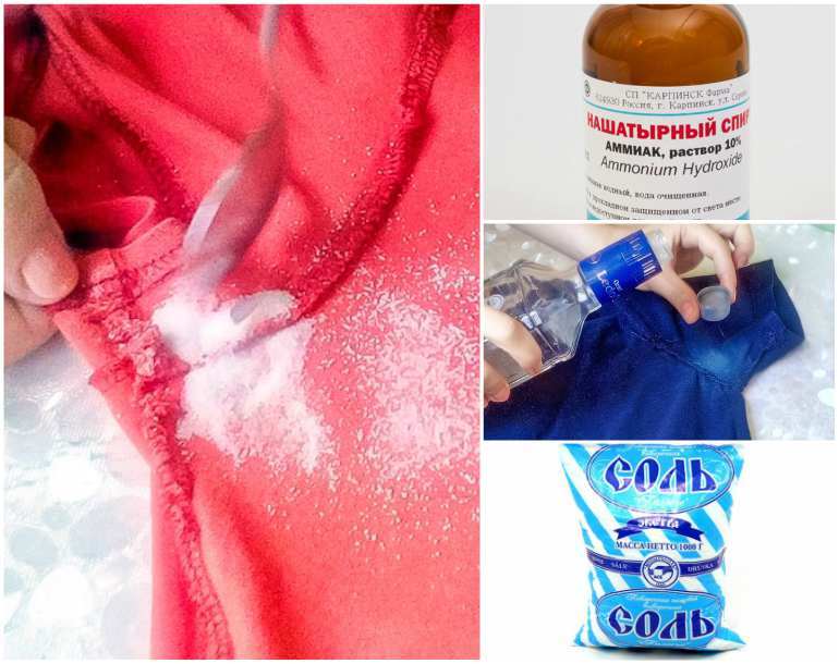 Как отстирать пятна от дезодоранта под мышками на одежде: удаляем следы пота