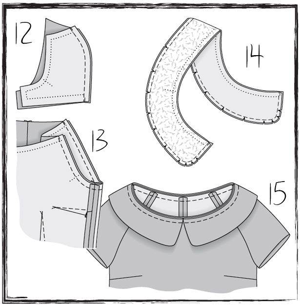Воротник своими руками выкройка. Кроим воротник. Выкроить воротник. Съемный воротничок выкройка. Круглый воротничок выкройка.