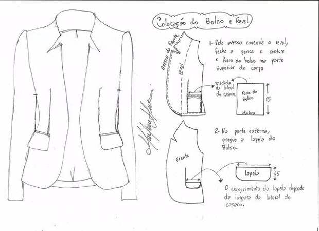 Женский пиджак. инструкция по распечатке выкроек и последовательность пошива