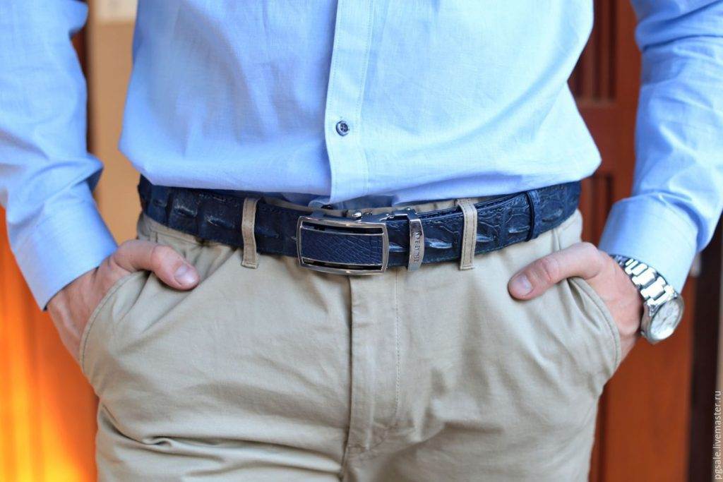 Чтобы джинсы сели: выбираем правильный мужской ремень