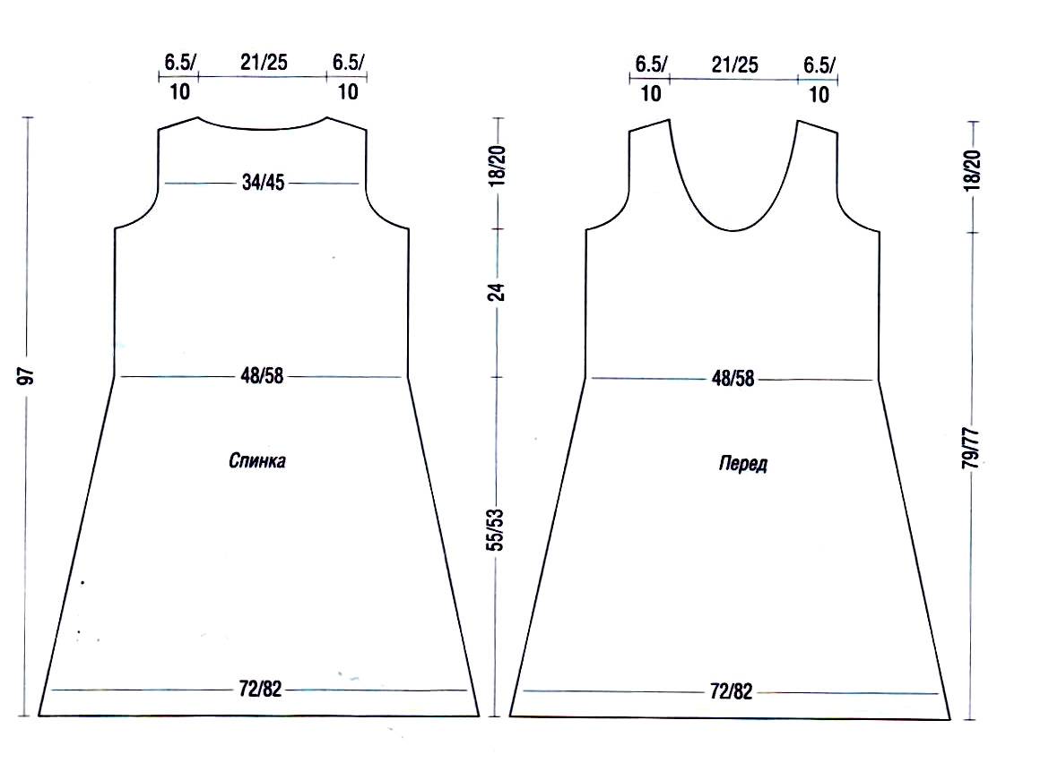 Выкройки платья детские трикотаж