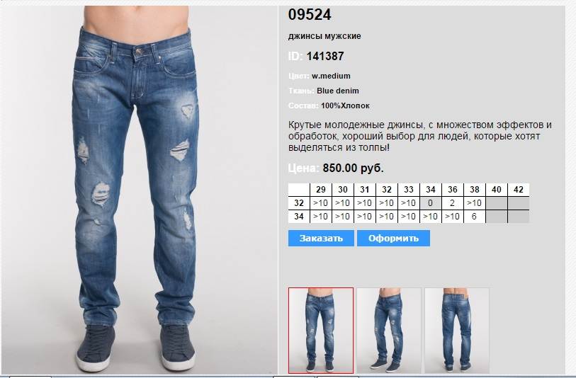 Какой длины должны быть джинсы мужские в зависимости от фасона