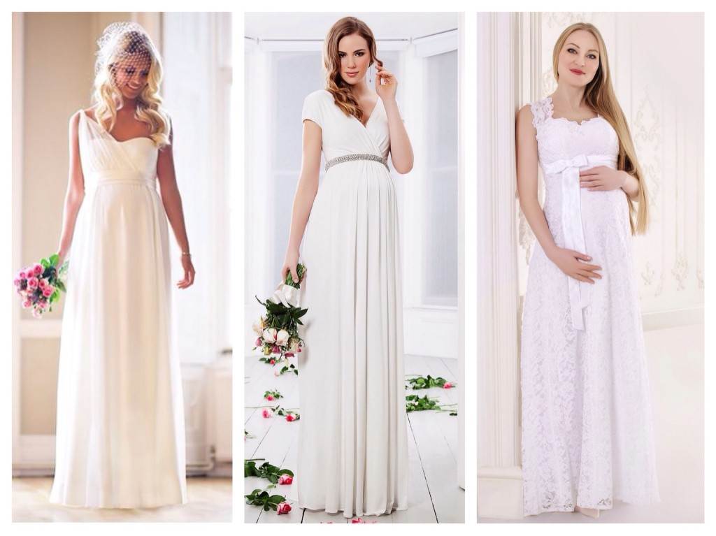 Как выбрать свадебное платье для беременной девушки