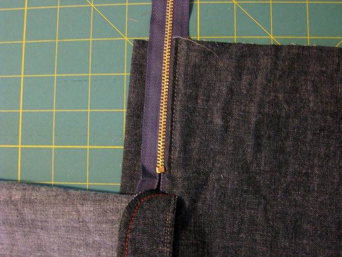 Как вшить молнию в брюки - швейный мир
