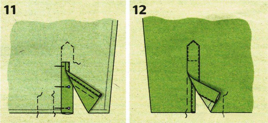 Как обработать планку рукава рубашки с манжетами пошагово