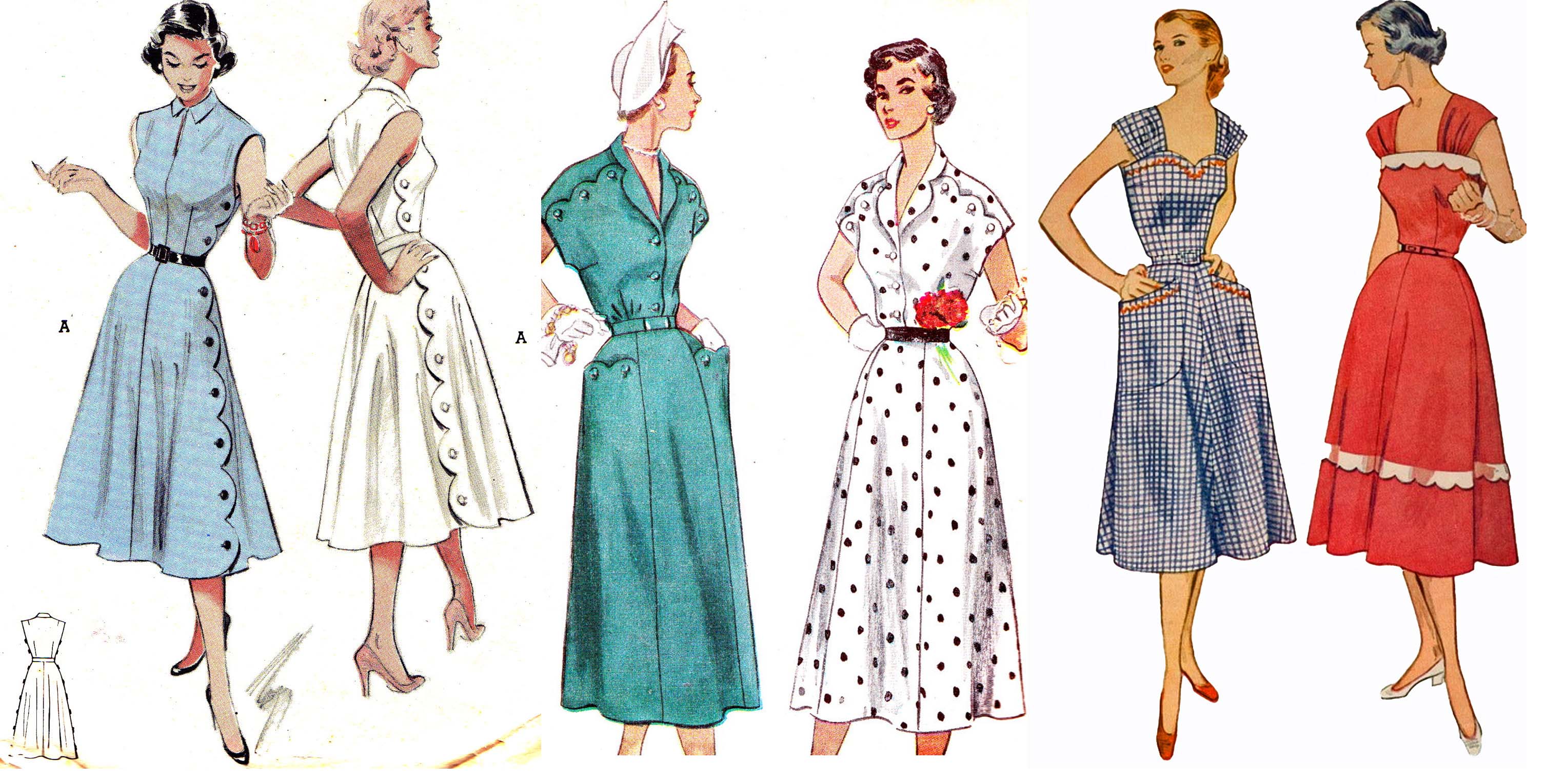 Как это было: мода 50-х годов