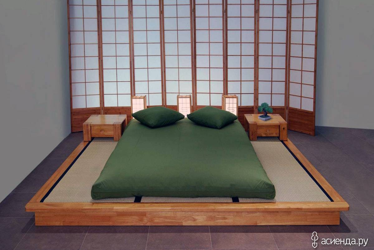 Как сделать кровать платформу в японском стиле