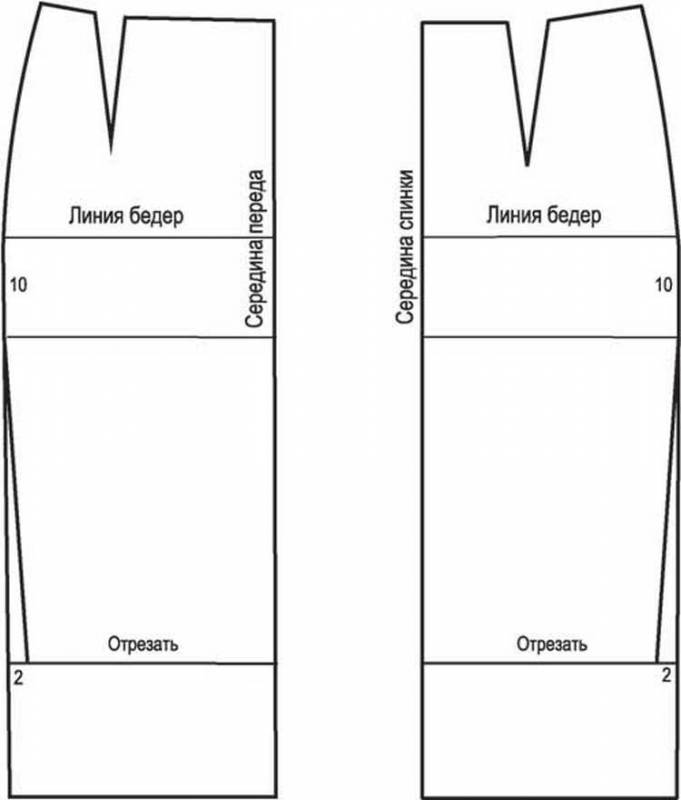 Выкройка прямой юбки фото