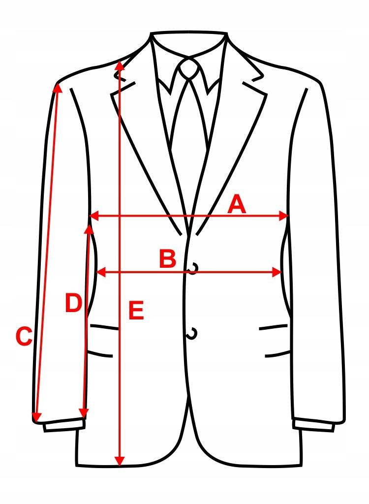 Размеры женского пиджака (жакета) — таблица размеров