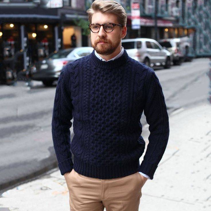 Мужские свитера с чем носить