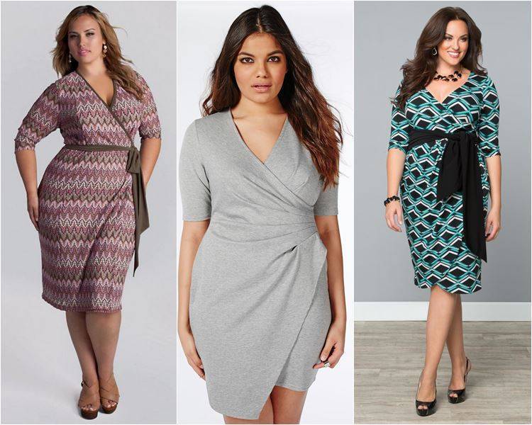 Фасоны платьев для полных женщин: 100 фото модных моделей