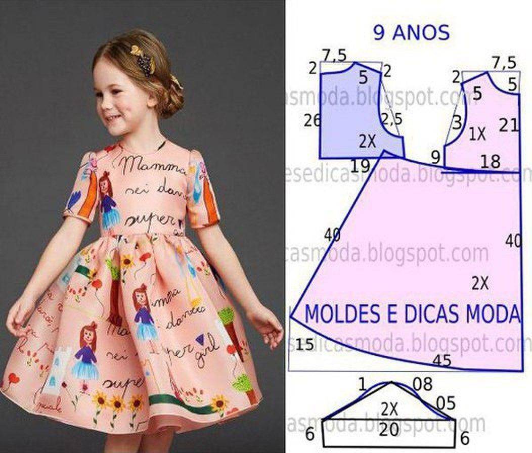 Платье для девочки своими руками на 8-9 лет. мастер-класс с пошаговыми фото