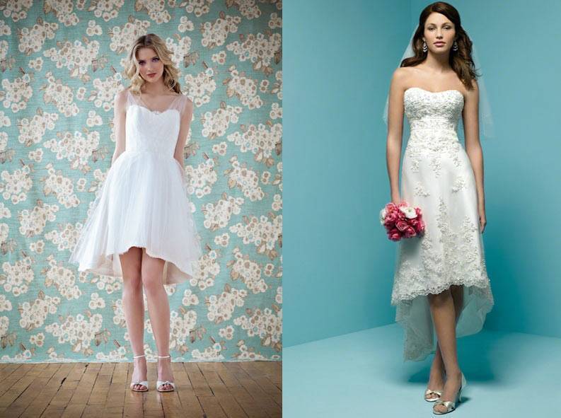 Задача выбрать свадебное платье для девушки маленького роста