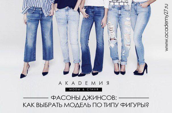 Виды женских и мужских джинсов