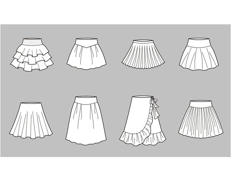 Популярные фасоны длинных юбок, модные расцветки и декор