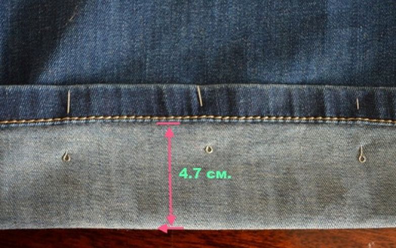 Как подшить джинсы с сохранением фабричного шва | идеальный дом