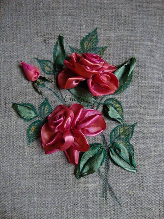 7 способов вышивки лентами бутона розы: освойте все по мастер-классам крестика! | крестик