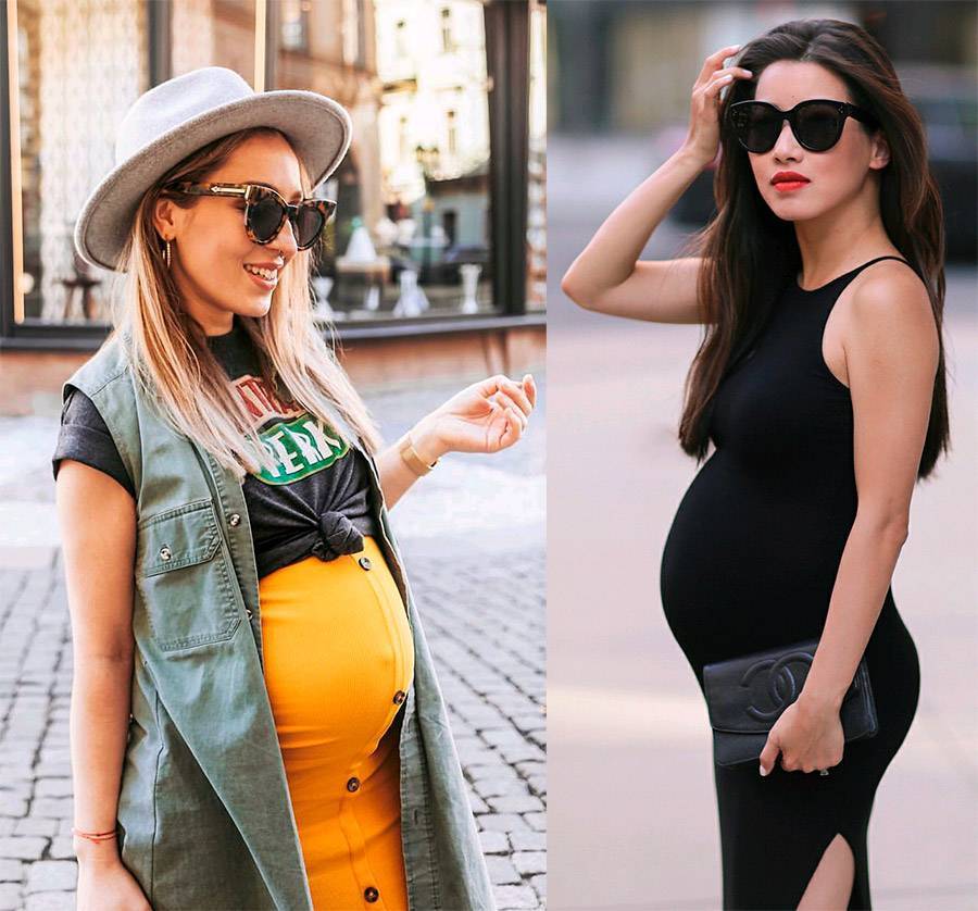Как стильно одеваться беременной девушке