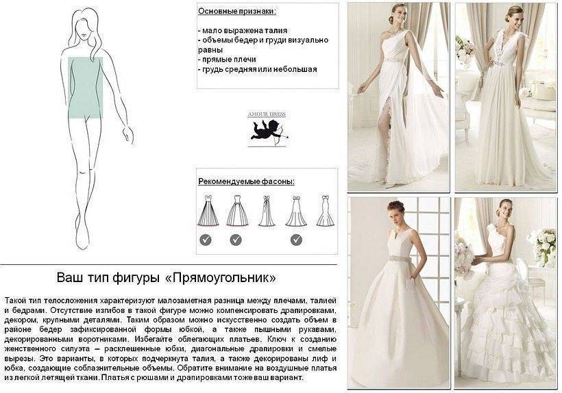 Как выбрать свадебное платье по типу фигуры — советы невестам