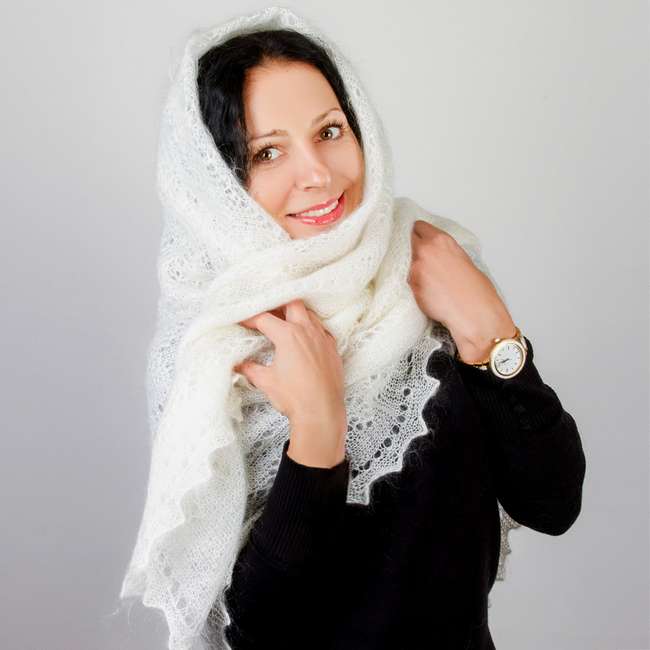 10 отличий оренбургских платков от всех остальных  |  оренбургский пуховый платок | блог о вязании