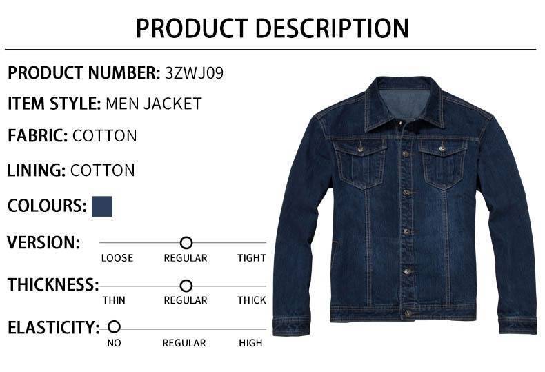 Размеры джинсовых курток