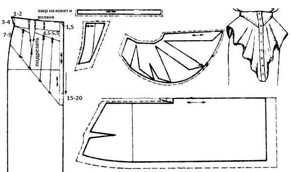 Юбка с асимметричной драпировкой. инструкция по распечатке выкроек и пошиву
