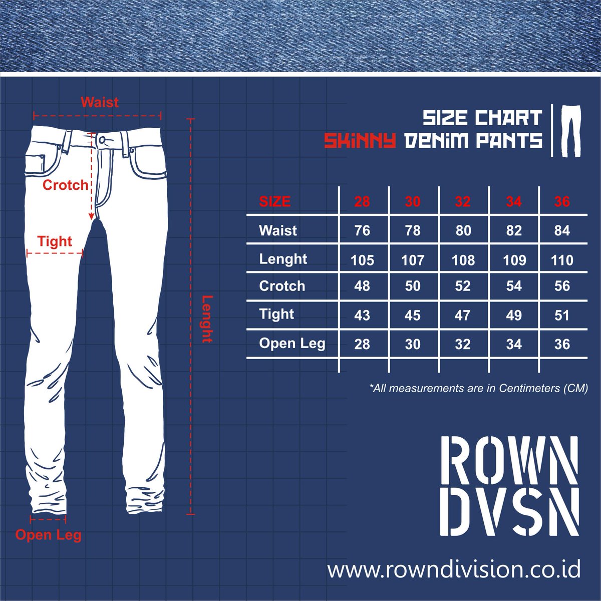 Как определить размер джинсов женских. таблица соответствия