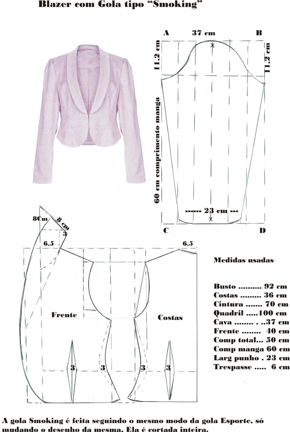 Построение выкройки женского пиджака :: syl.ru