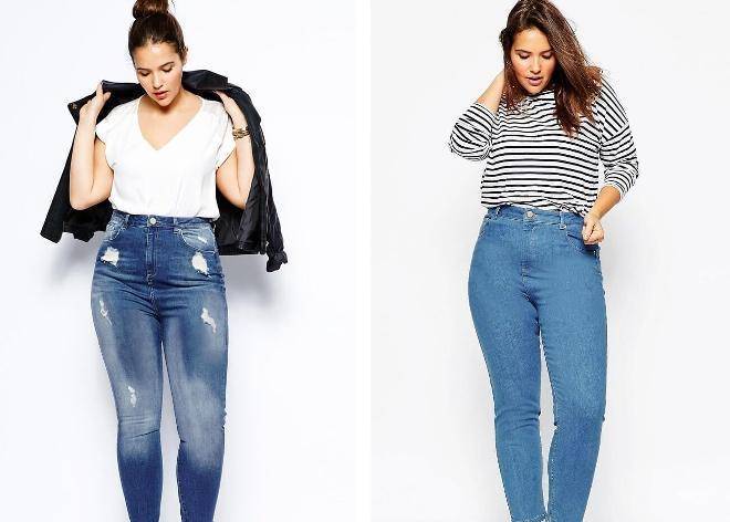 Модные джинсы для полных женщин 2017 (фото): фасоны, цвета и бренды