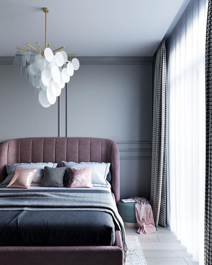Спальня в серых тонах: дизайн и 60 фото интерьера серой спальни