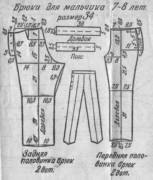 Как сшить классические брюки, построение базовой выкройки