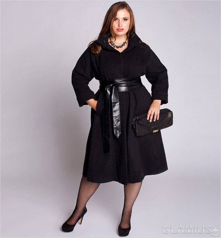 Пальто для полных женщин — выбираем идеальные модели